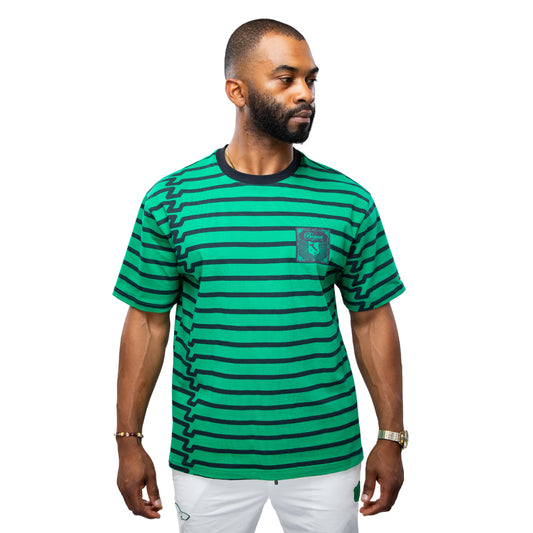 Bogart Italian Collection Striped Statement T-Shirt