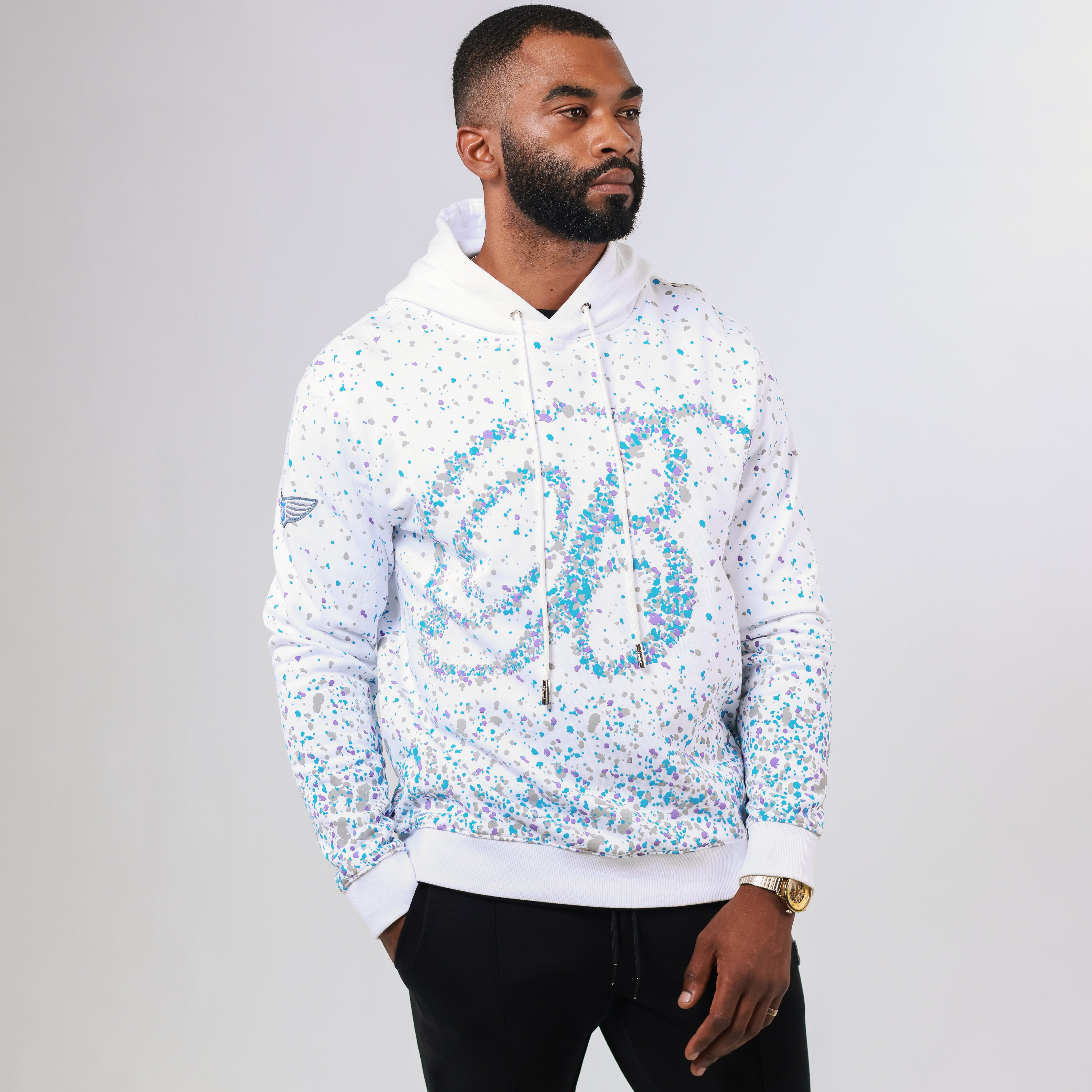 Bogart Beyond Collection Splatter Print Hoodie