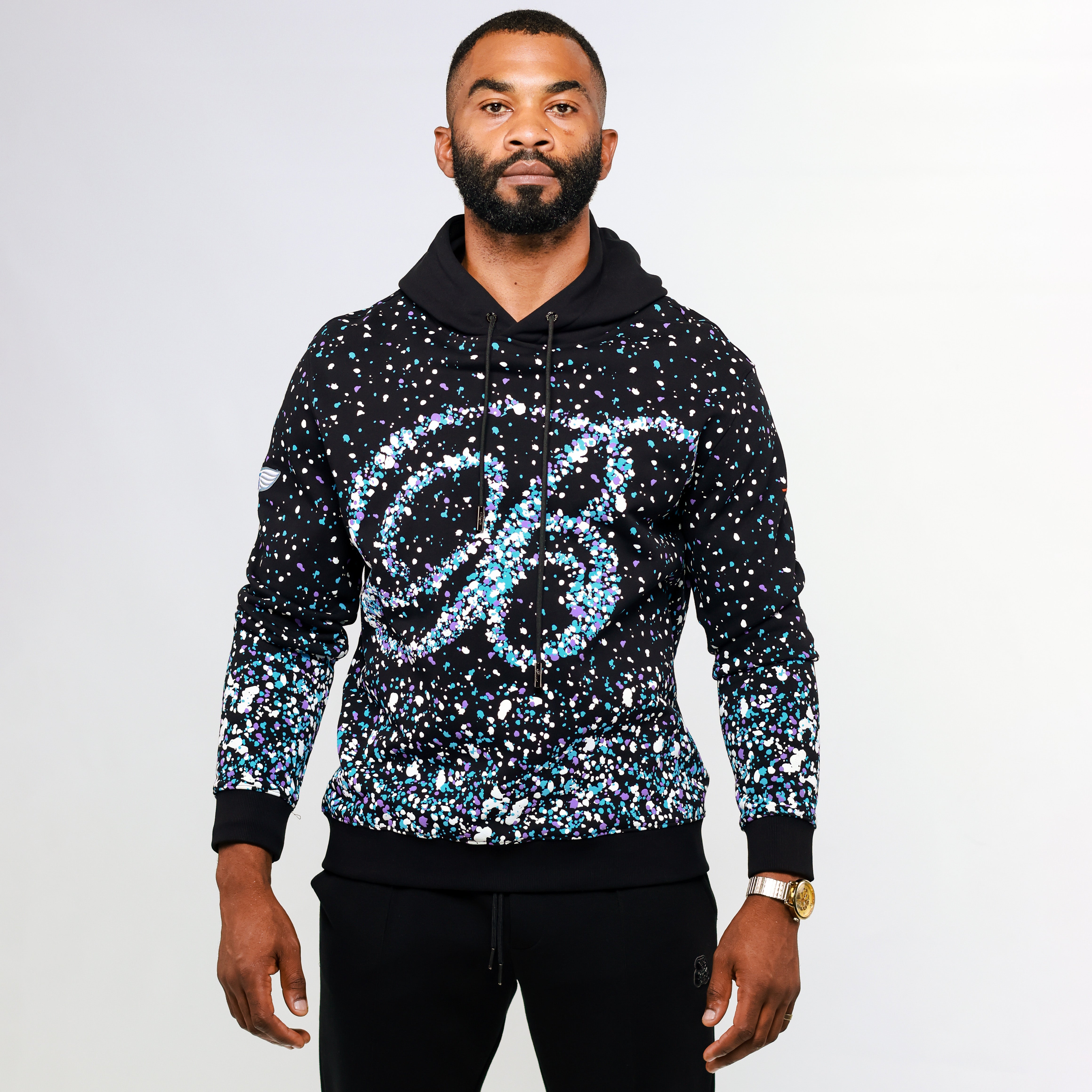 Bogart Beyond Collection Splatter Print Hoodie