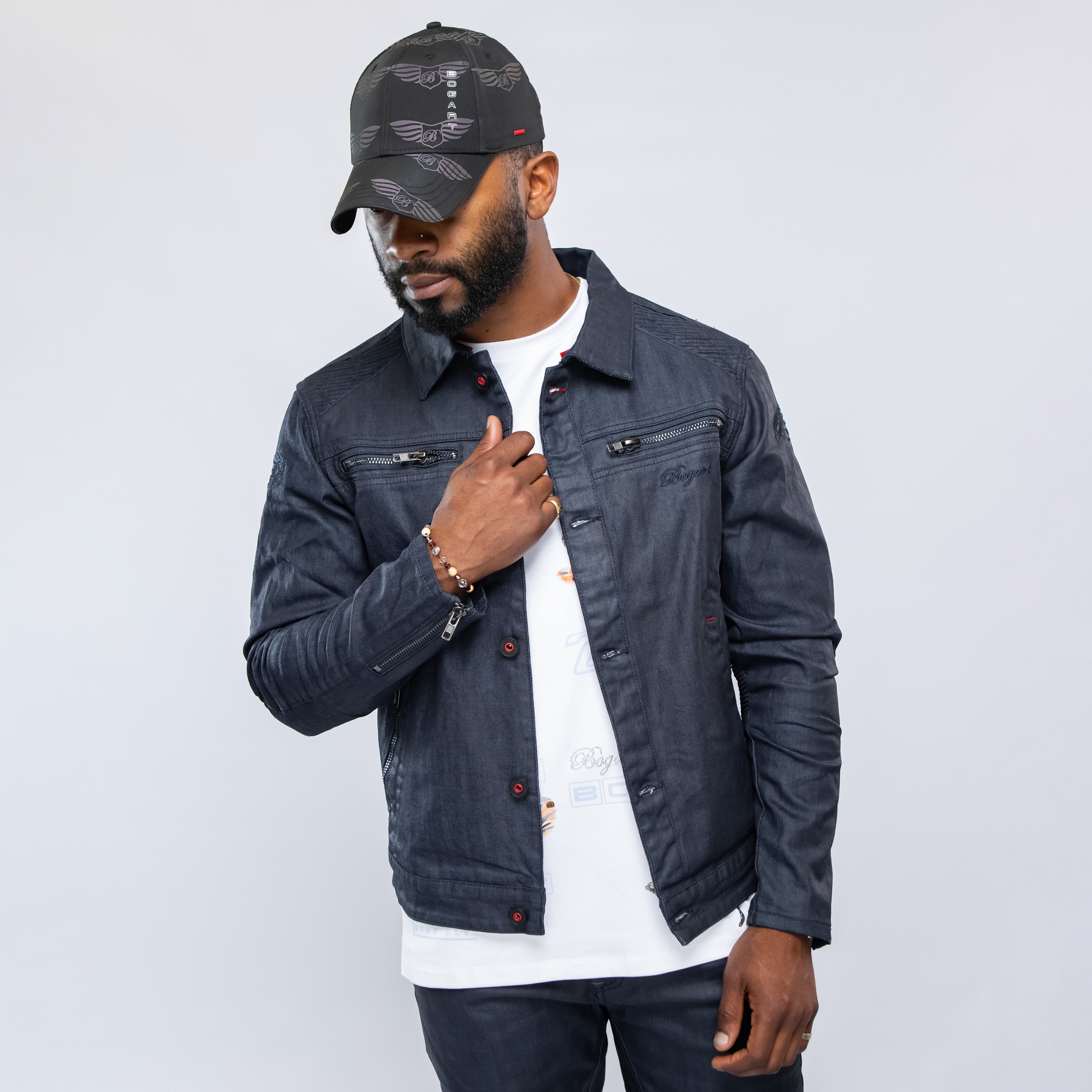 Bogart Dark Collection Coated Denim Jacket