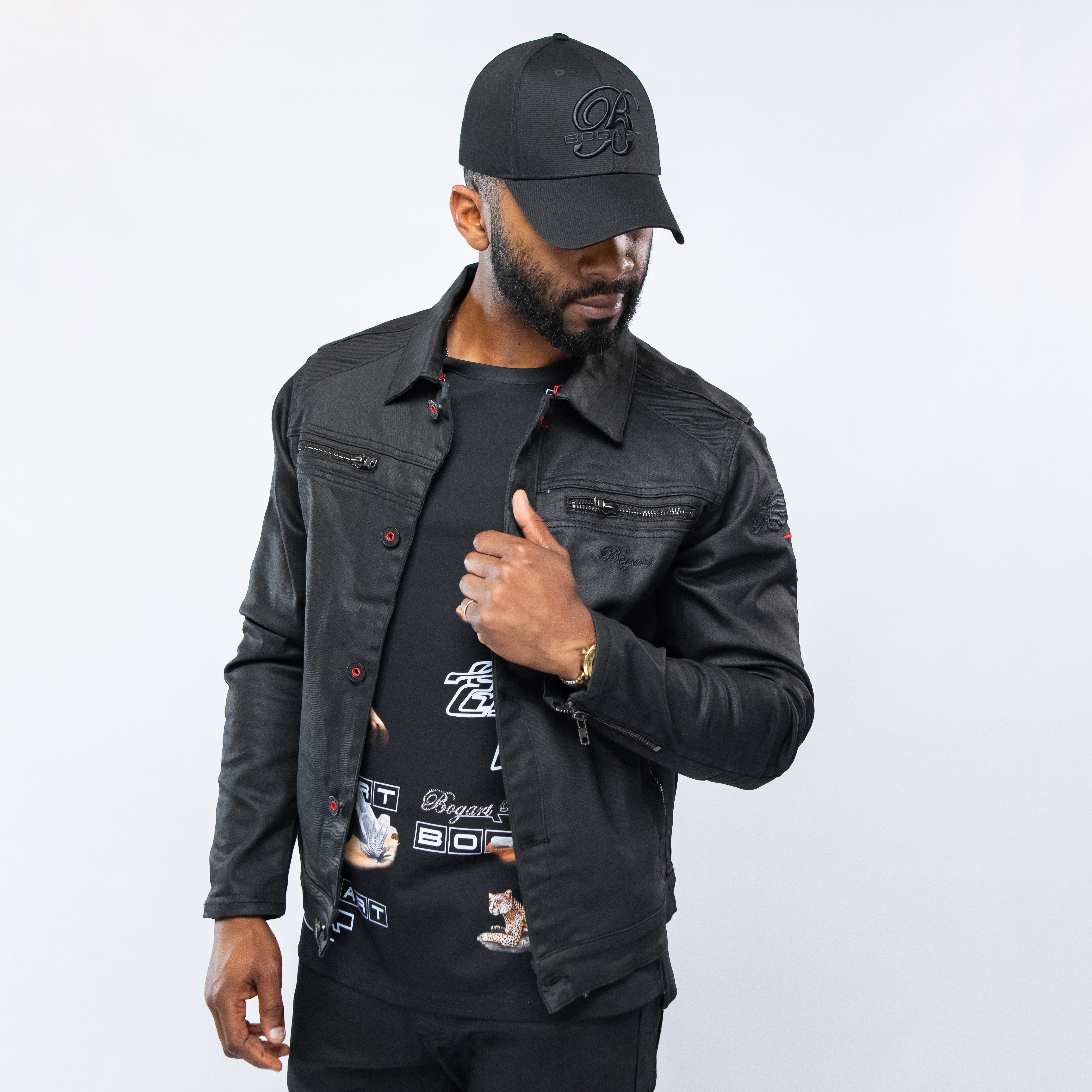 Bogart Dark Collection Coated Denim Jacket