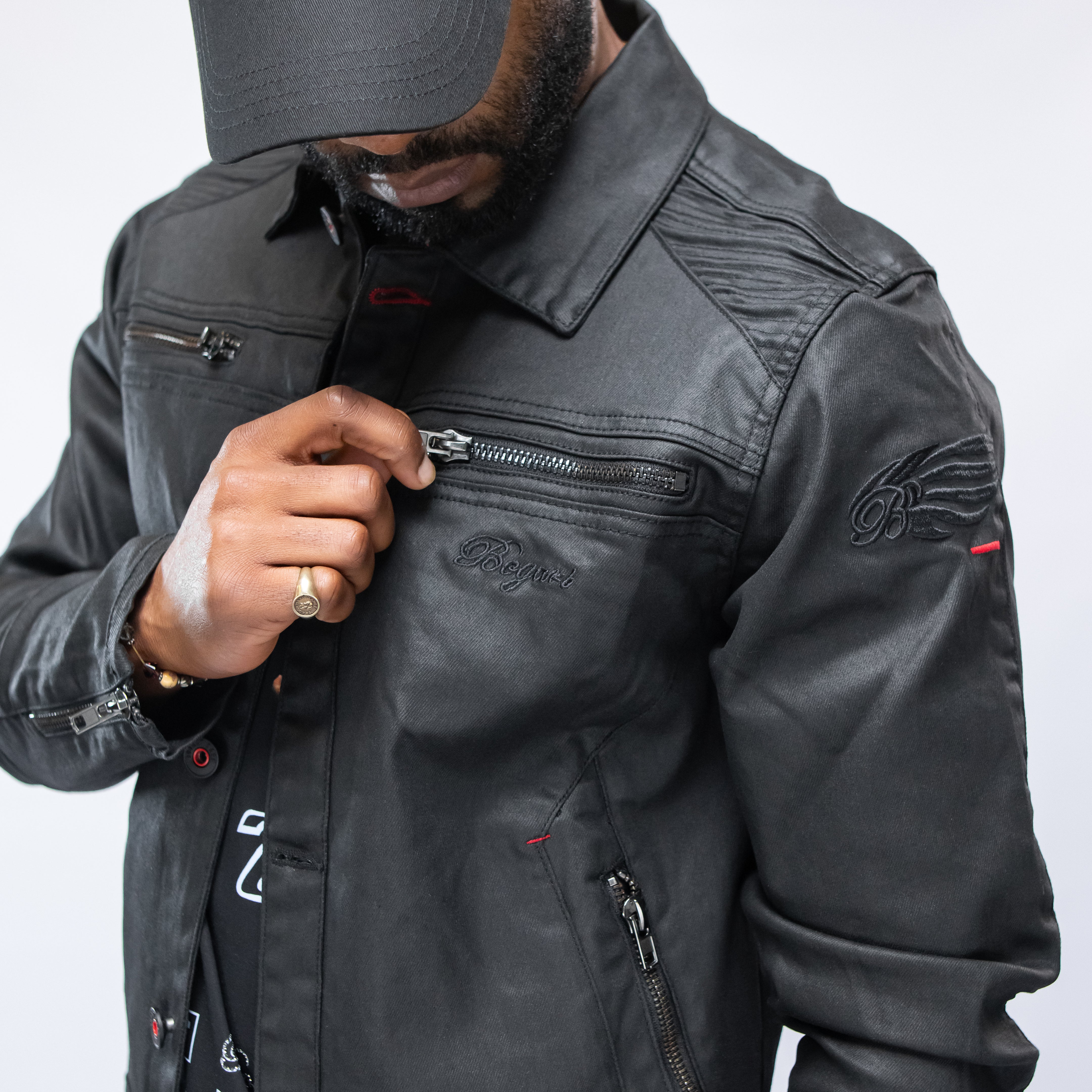 Bogart Dark Collection Coated Denim Jacket