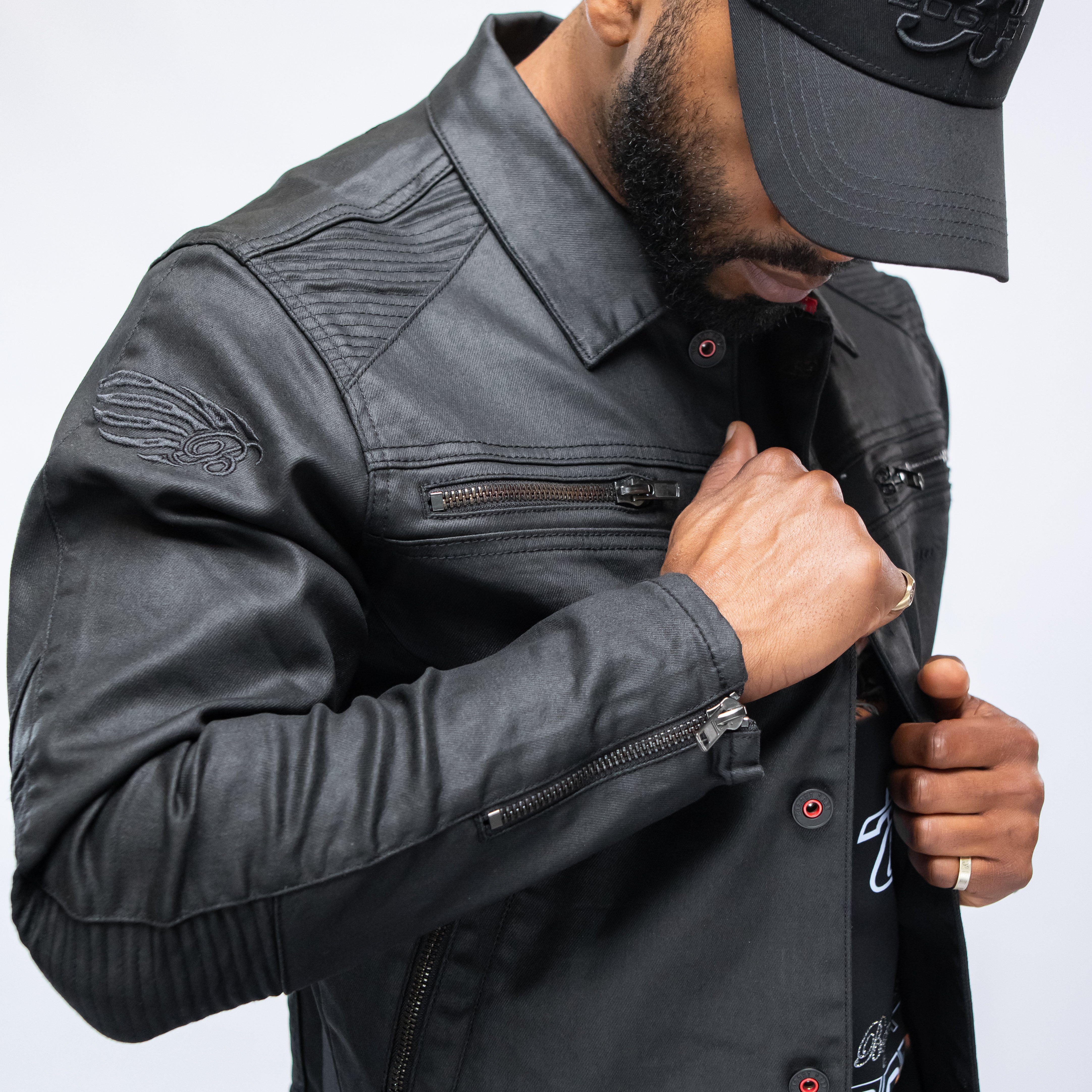 Bogart Dark Collection Coated Denim Jacket