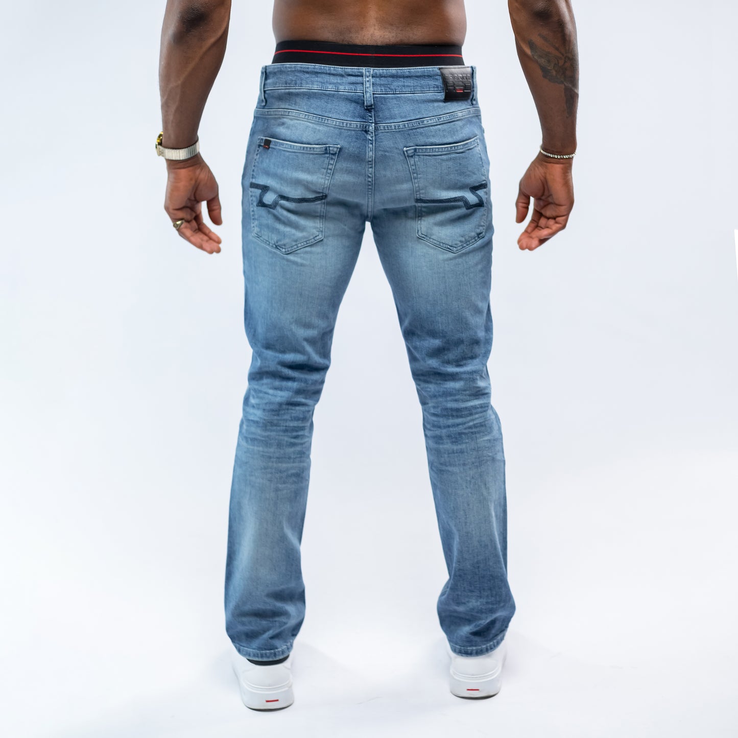 Bogart Red Collection Distressed Jean