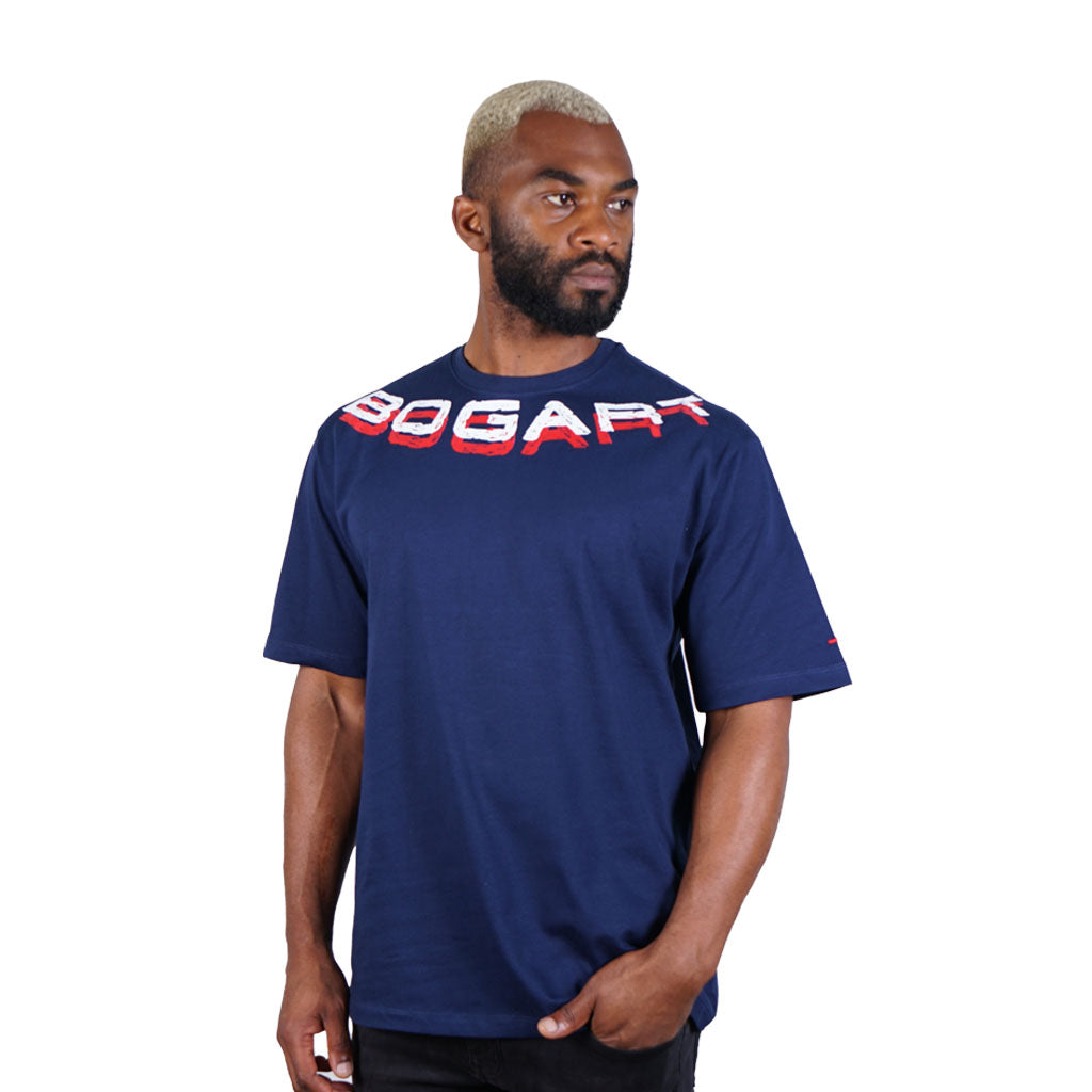 Bogart Original Collection C-Nek Print T-Shirt-Left Side